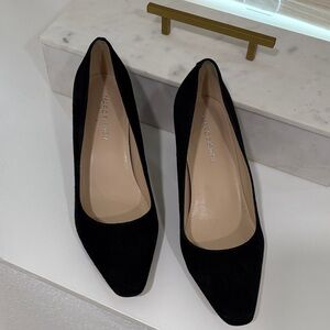 Marc Fisher Black Suede Heels